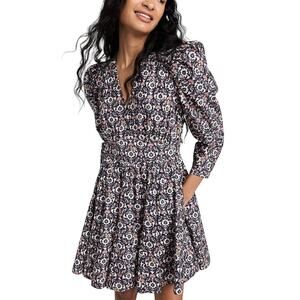Xirena Ophelia Puff Sleeve Mini Dress Dress Size L